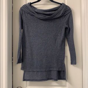 Blue off the shoulder top